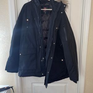 Black Swiss tech winter jacket